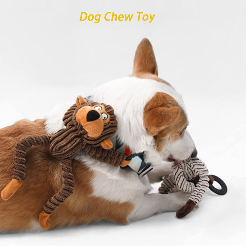 Squeaky Dog Toys Durable Dog Plush Toy Dog Puppy Chew Toys for Boredom Monkey Dog Toy Cuddly Dog Interactive Toy Dog Teething Toy Pet Play Toy for Puppy Small Medium Large Dogs Keep Your Dog Happy Monkey pattern - PawsPlanet Australia