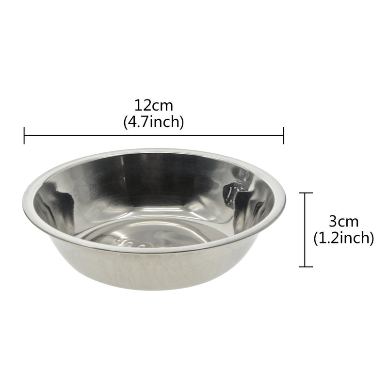 [Australia] - Saim Stainless Steel Raised Pet Bowls for Small Dogs and Cats Elevated Food and Water Bowls w Antique Metal Stand 