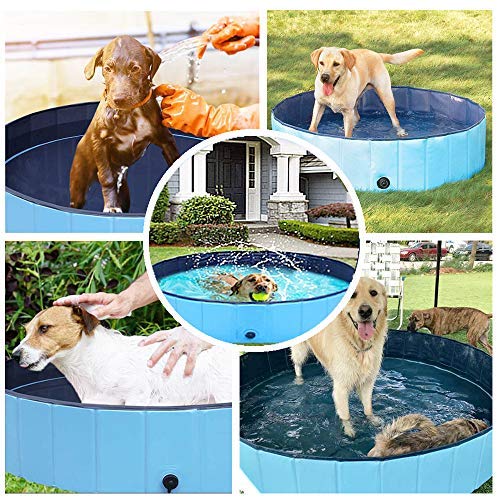 Foldable Dog Pool Pet Bathing Tub,Paddling Pool For Kids,Dog Bath Pool Bathtub Non-Slip Ball Pits Paddling Bathing Pool For Garden Patio Bathroom(M(120* 30CM)) L-120*30CM - PawsPlanet Australia