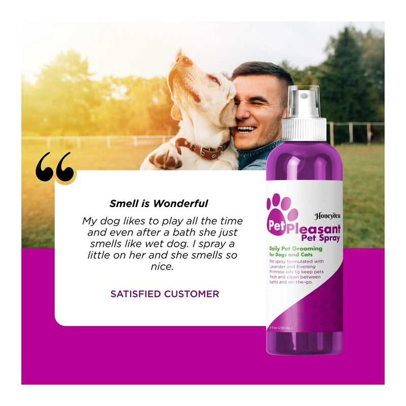 Lavender Dog Deodorizer for Smelly Dogs - Dog Odor Spray for Fur Cleansing with Essential Oils for Dogs and Puppy Perfume for Small Dogs - Dog Deodorizer Spray and Dog Wash for Aromatherapy Pet Care - PawsPlanet Australia