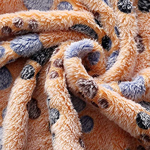 1 Pack 3 Blankets Super Soft Fluffy Premium Fleece Pet Blanket Flannel Throw for Dog Puppy Cat - Paw Large (Pack of 3) Brown Paw - PawsPlanet Australia