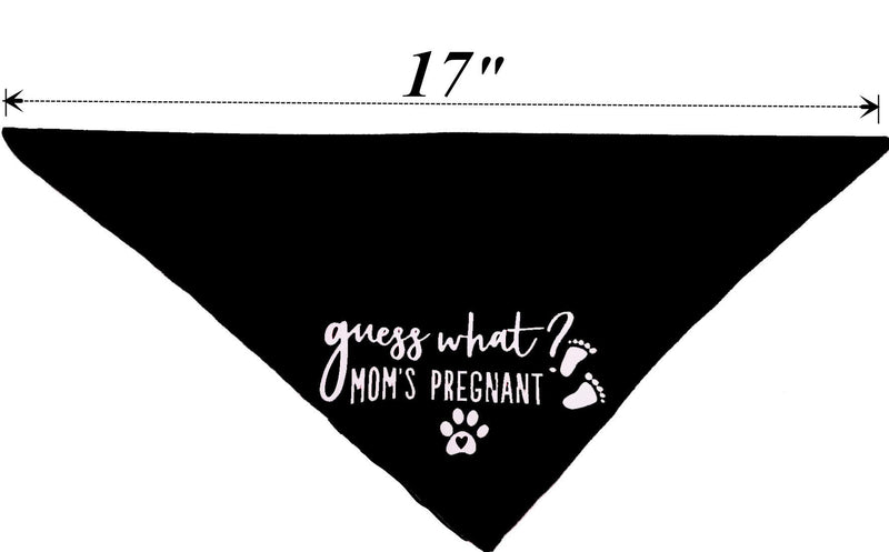 JPB Guess What? My Mom is Pregnant, Pregnancy Announcement Dog Bandana S - PawsPlanet Australia