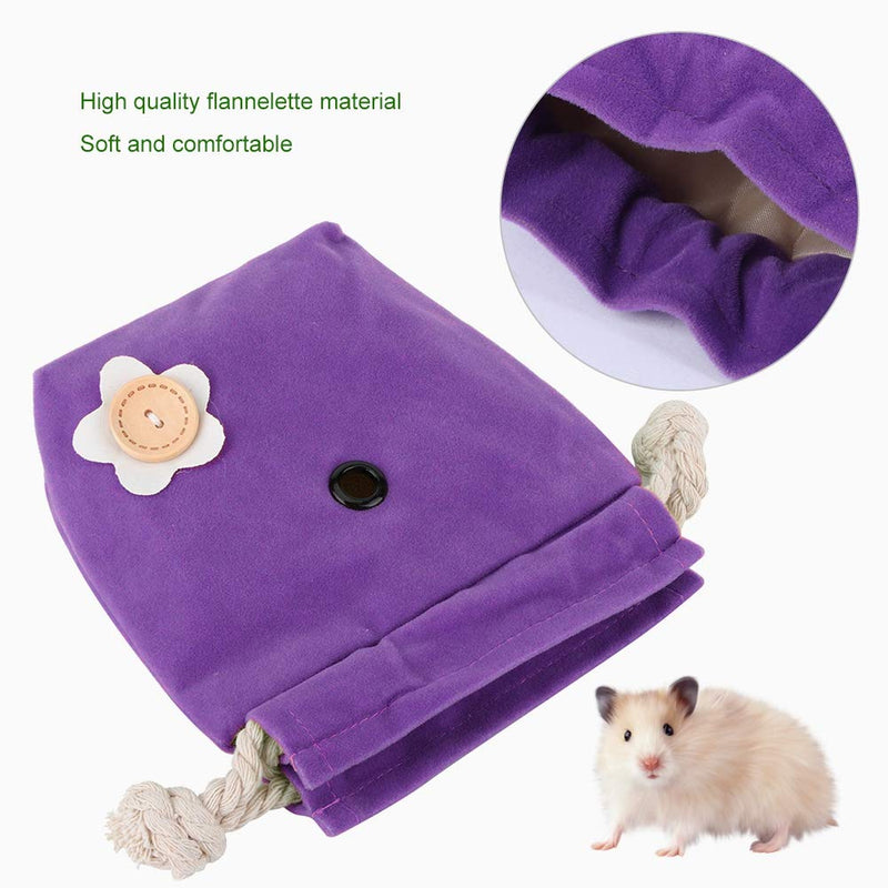 Hamster Carrier Bag, Portable Flannelett Small Pet Travel Bag Handbag Warm Outgoing Bag for Hedgehog Mouse Rat Guinea Pig Squirrel - PawsPlanet Australia