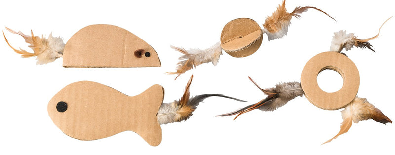 [Australia] - SPOT Ethical Pets Fluted Fun Corrugated Cat Toys, Assorted 