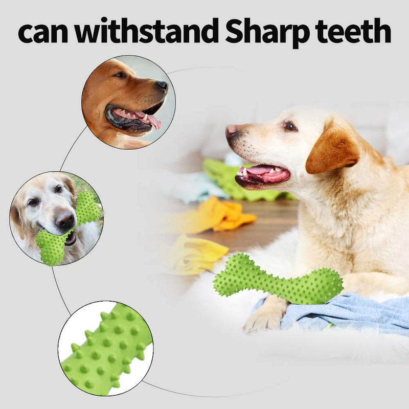 Sunshine smile Chew Bone Toys,Dog Dental Chew Toy,Dog teeth cleaning,Tooth Cleaning Toys,Dog Pet Chew Tooth Cleaning Ring Toy,Chew Bone Toys (green) green - PawsPlanet Australia