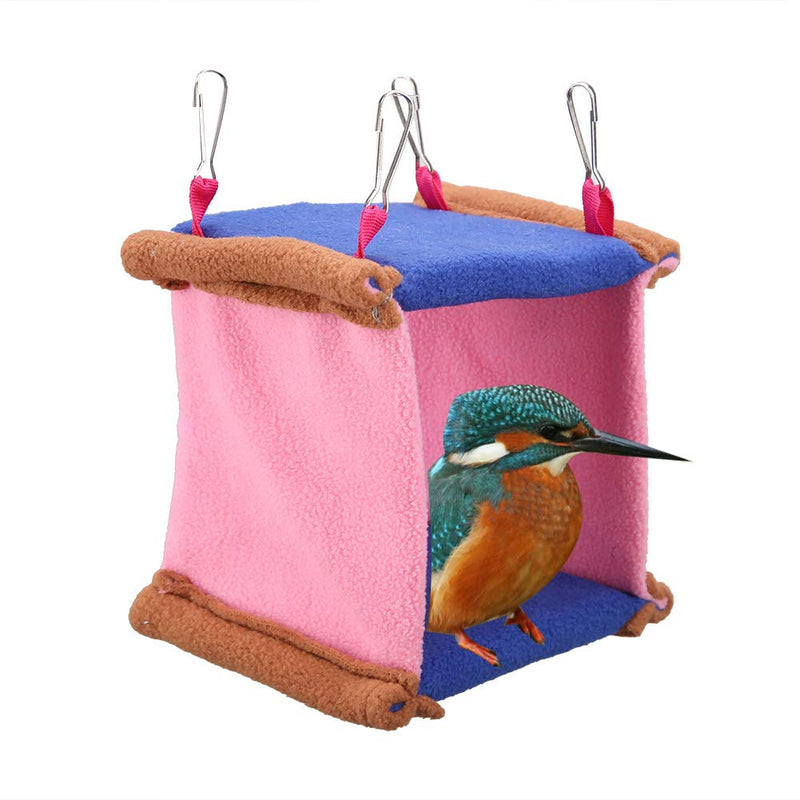 [Australia] - Sheens Bird Hammock, Warm Plush Snuggle Happy Hut Tent Bed Parrot Hanging Nest Swing Toys for Parakeet Cockatiel Conure Lovebird Finch Big 