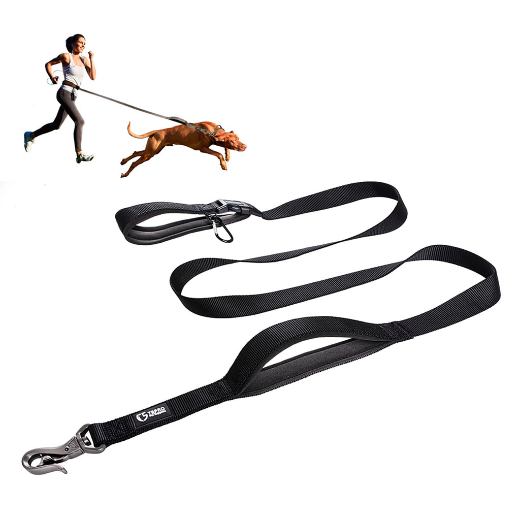 TSPRO Hands-Free Dog Leash Adjustable Walking Leash with Control Safety Handle and Robust Clasp for Small, Medium and Large Dogs Black Length: 180 cm - PawsPlanet Australia