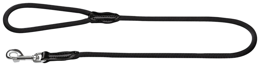 HUNTER FREESTYLE dog lead with hand strap, weatherproof, 1.0 x 110 cm, black - PawsPlanet Australia