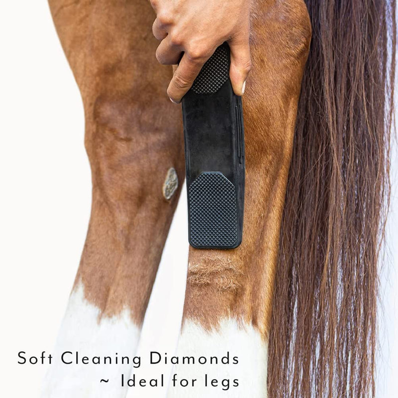 Brush for horses in rubber, horse accessories, horse brush with ergonomic massage effect, horse brushes for cleaning, care, massage - PawsPlanet Australia