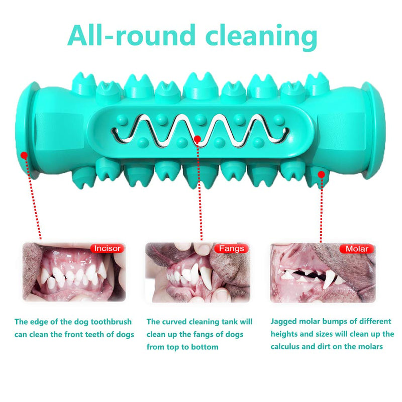 Dog Chew Toys Toothbrush for Small Medium Large Breed of Dogs, Durable Dental Care Toothbrush for Dogs, Dog Chew Toothbrush Toys Natural Rubber Dog Toothbrush Stick for Chewing Blue - PawsPlanet Australia