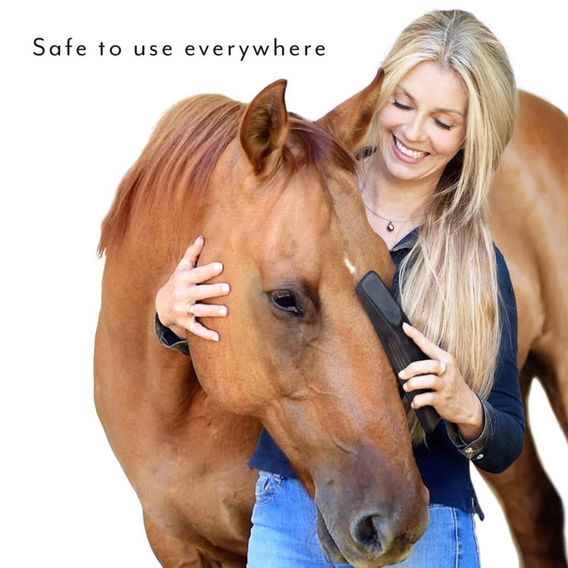 Brush for horses in rubber, horse accessories, horse brush with ergonomic massage effect, horse brushes for cleaning, care, massage - PawsPlanet Australia