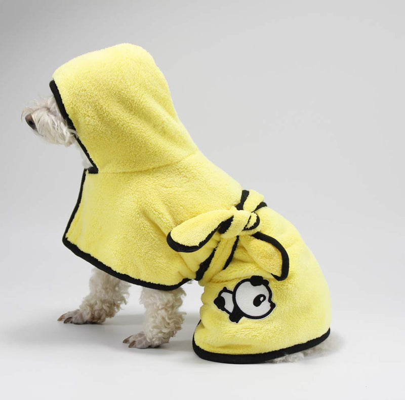 BT Bear Dog Bathrobe,Microfiber Pet Bath Towels Water-absorption Pet Bathrobe Quick Drying For Cats Puppy Small Dogs (XS: back length 33cm) XS: back length 33cm - PawsPlanet Australia