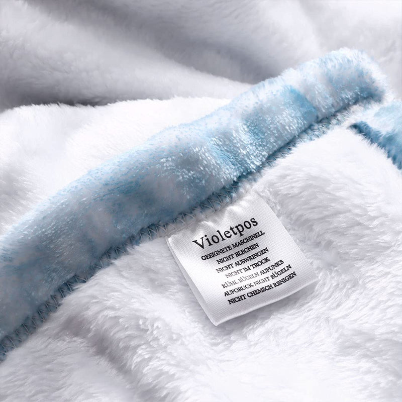 Violetpos Thick Blanket Soft Warmth Cozy Flannel Fleece Sofa Blanket Cover Blanket Beautiful Falls the Sky Horses Ma Sunrise 150 x 200 cm - PawsPlanet Australia