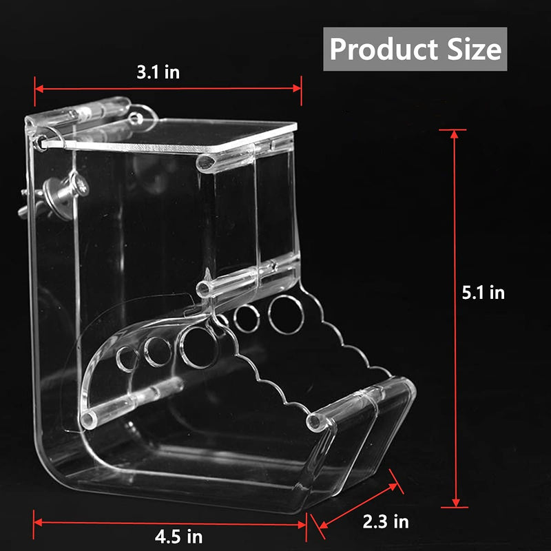 Hamsters Feeder Small Animals Guinea Pig Hay Feeder,Hamster Food Dispenser,Fixed Food Bowl,Automatic Feeder Acrylic Transparent Auto Dispensers - PawsPlanet Australia