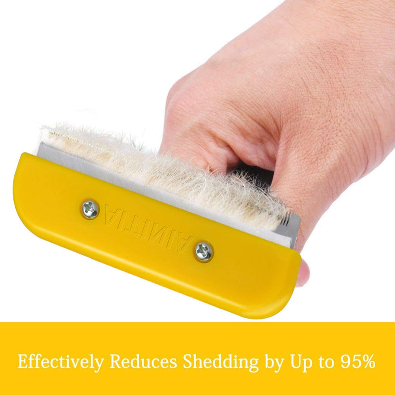 AITINIA Dog Brush for Grooming Dogs and Cats Shedding Hair Effectively Reduces Shedding by Up to 95% Professional Deshedding Tool - PawsPlanet Australia