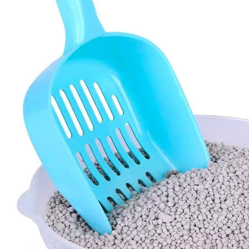 EIKLNN 4 Pieces Cat Litter Cleaning Tool, Plastic Pet Litter Scoops, Durable Cat Sand Sifter Shovel, Fit for Most Kind of Cat Poop and Litter (Random Color) - PawsPlanet Australia