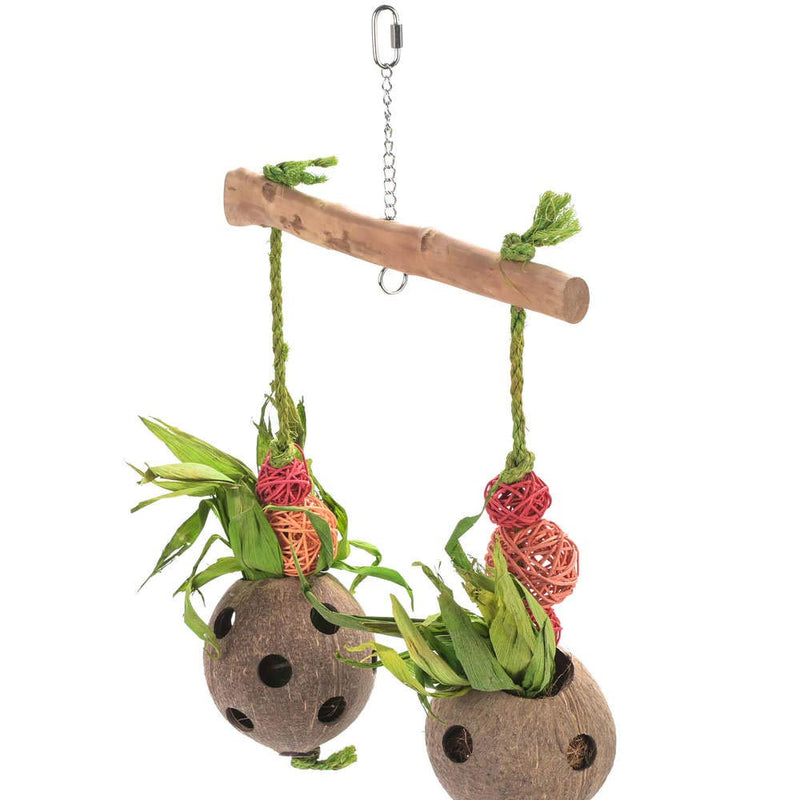 Double Fly Coco Foraging Parrot Toy - Large - PawsPlanet Australia