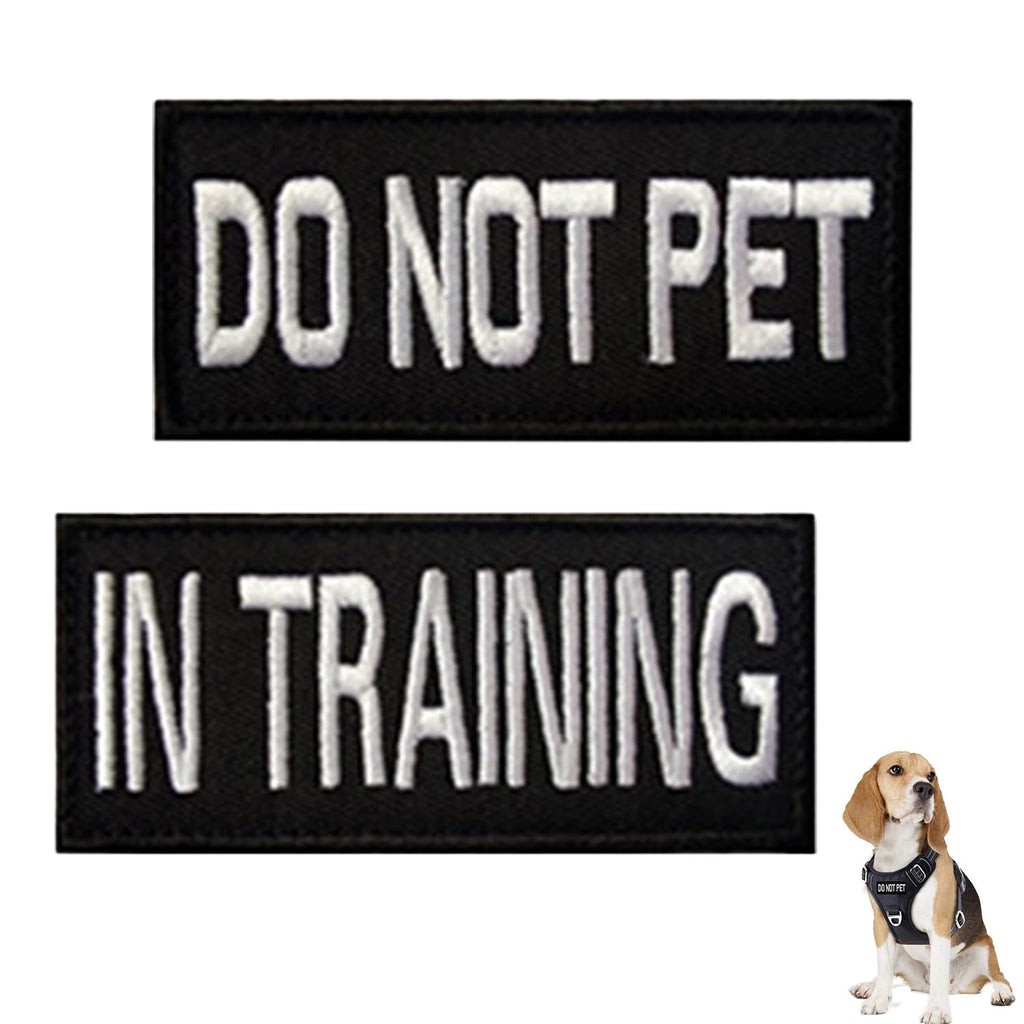 Pack of 2 removable patches, service dog patches, dog harness patch, name patch, harness patch, removable tactical, magic sticker for dog harness - PawsPlanet Australia