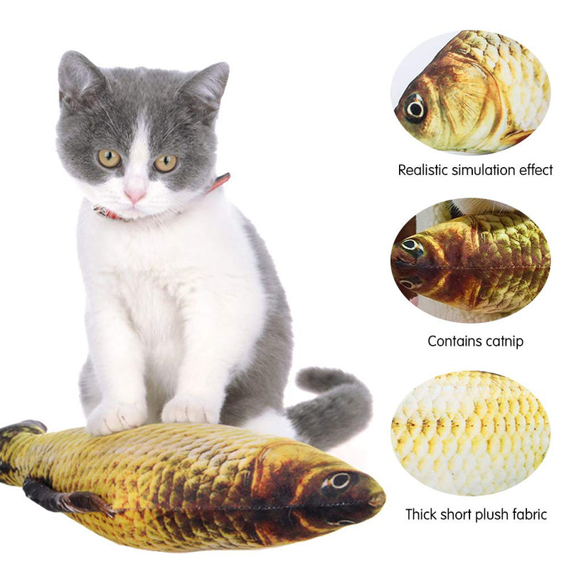 Catnip Fish, Cat Toy Fish Catfish, Grass Carp, Saury, Mackerel, Red Arowana Red Carp Toy For Cats 6pcs - PawsPlanet Australia