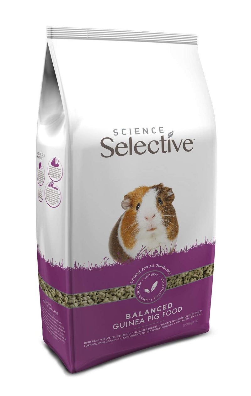 Supreme Science Selective Guinea Pig Food 3kg 3 kg (Pack of 1) - PawsPlanet Australia
