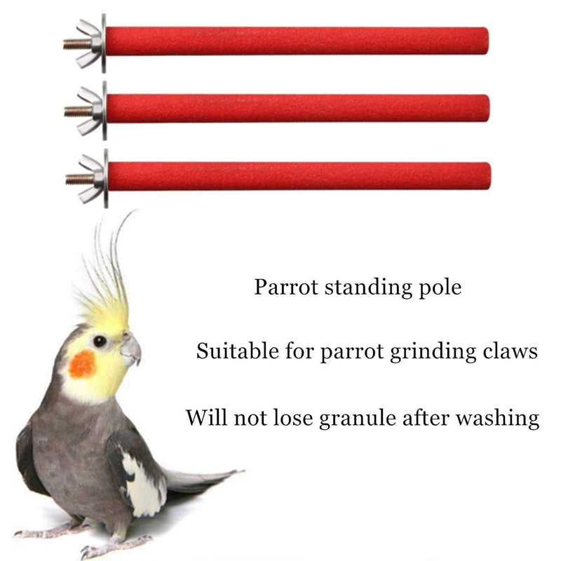 None Branded 7 Pcs Bird Stand Sticks Bird Cage Perches Stand Paw Grinding Toy for Bird Training Interactive and Paw Grinding - PawsPlanet Australia