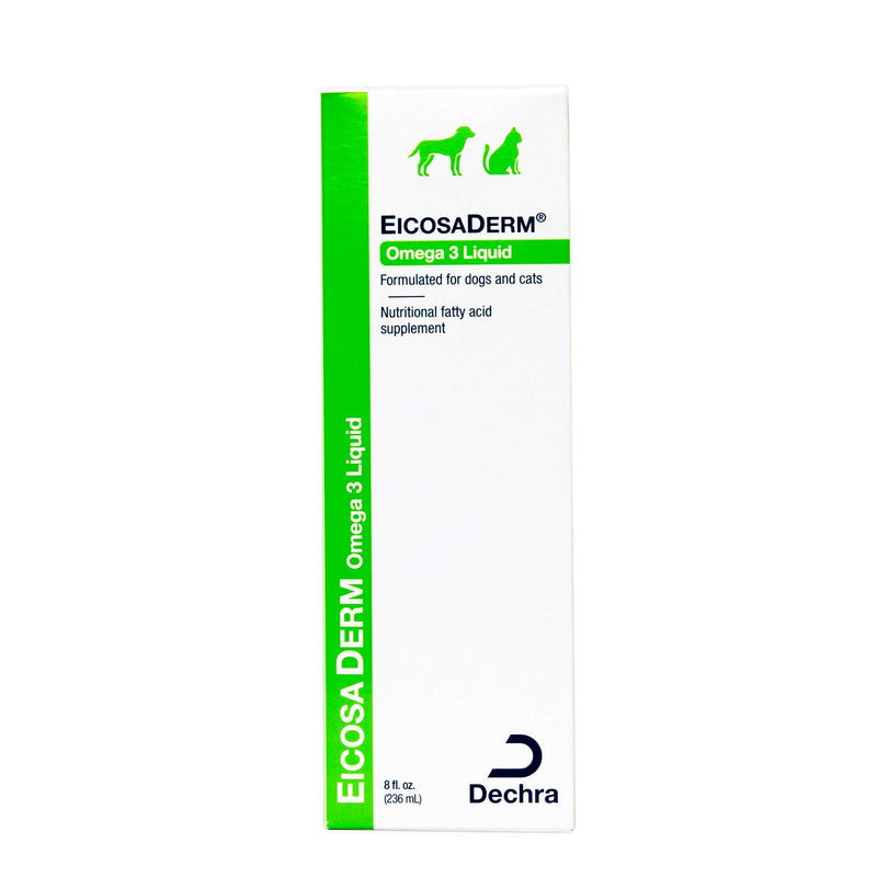 Dechra EicosaDerm Omega 3 Liquid for Dogs & Cats Nutritional Fatty Acid Supplement 8 Ounce - PawsPlanet Australia