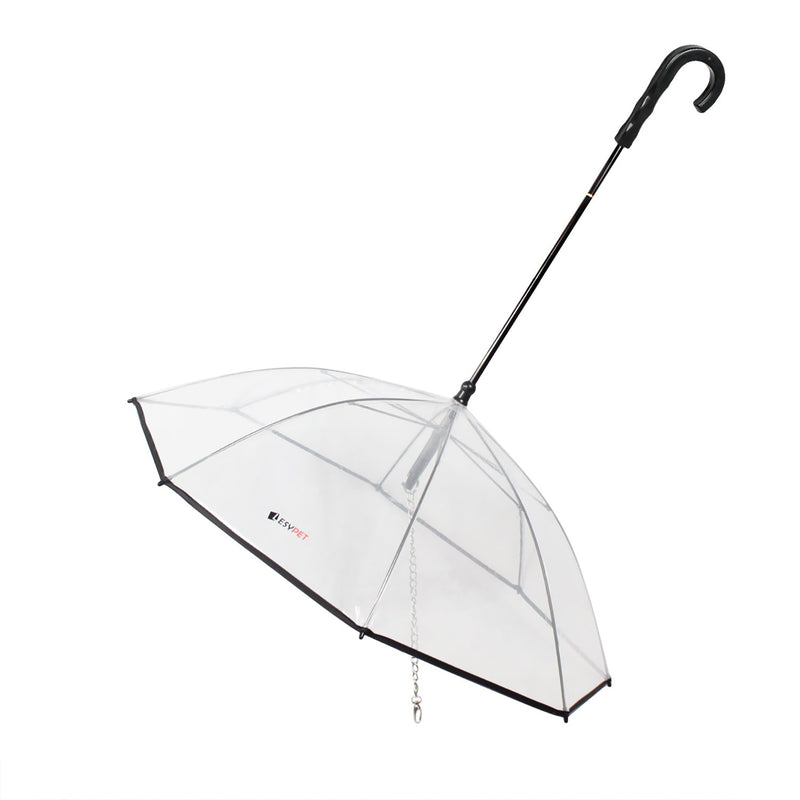 [Australia] - LESYPET Pet Dog Umbrella with Leash for Small Pets, Fits 20” Back Length Pets 