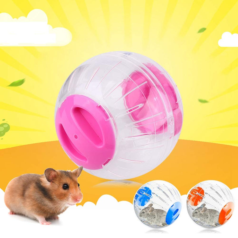 Hamster ball, diameter 12 cm, hamster running ball, hamster ball, exercise ball, sports ball, plastic roller ball, running ball, jogging ball, small animals toy for hamsters, rats, gerbils (orange). - PawsPlanet Australia