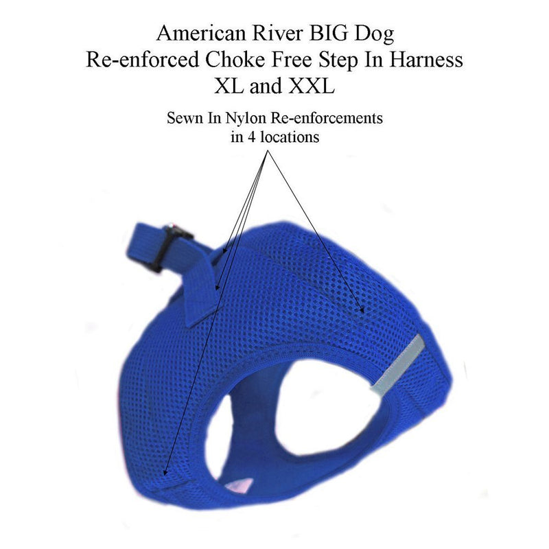 [Australia] - CHOKE FREE REFLECTIVE STEP IN ULTRA HARNESS - BLUE - ALL SIZES - AMERICAN RIVER (Small) by Doggie Design 