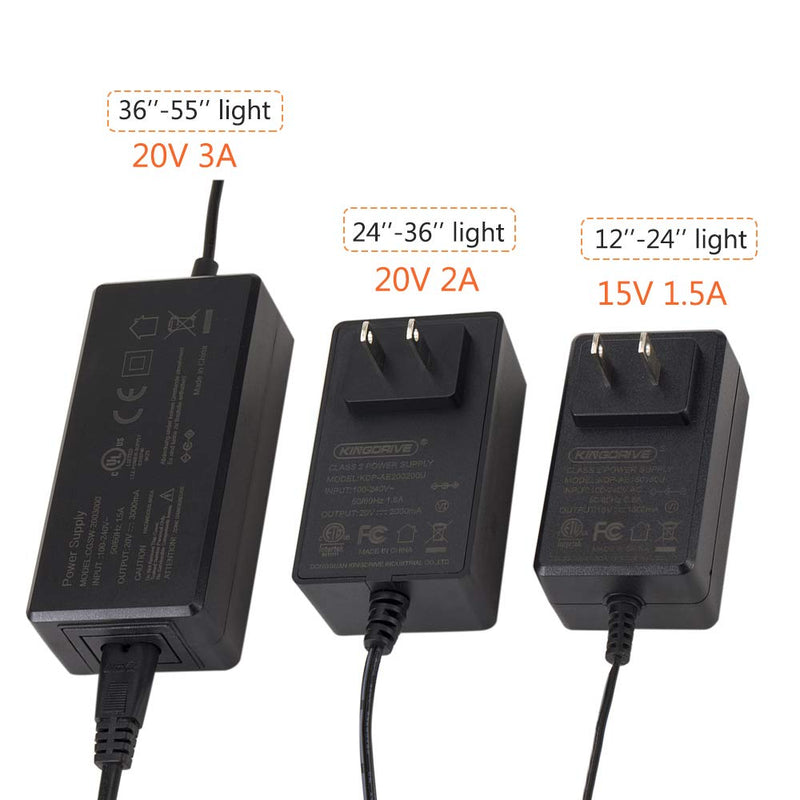 [Australia] - hygger 20V 2A 3A Replacement Aquarium Light Power Supply DC Adapter for HG-957 Light 