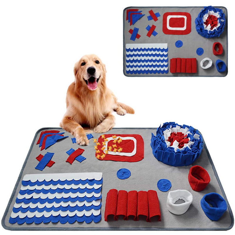 DQTYE Dog Snuffle Mat Pet Training Pad Puppy Feeding Rug Interactive Puzzle Anti-slip Blanket - PawsPlanet Australia