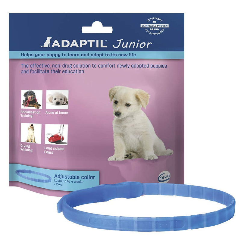 ADAPTIL Junior Adjustable Collar for puppies with Calm Home 30 Day starter kit - Diffuser and Refill - PawsPlanet Australia