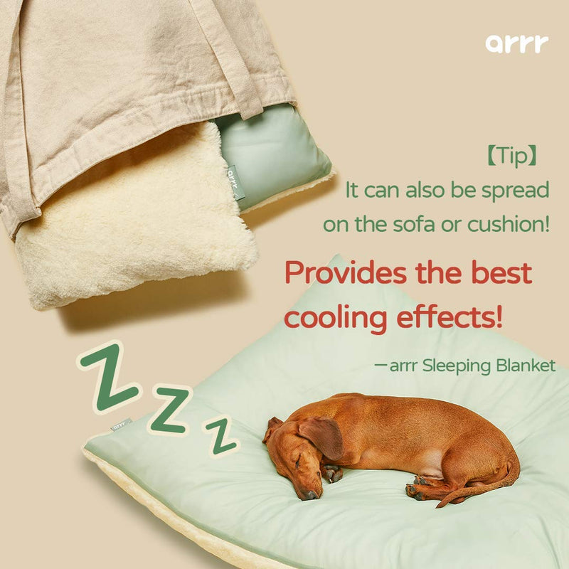 ARRR Warm & Cool Double-Sided pet Mat | Self-Warming & Cooling Effect | Blanket Cushion Cuddler for Dogs and Cats Medium Oatmeal - PawsPlanet Australia