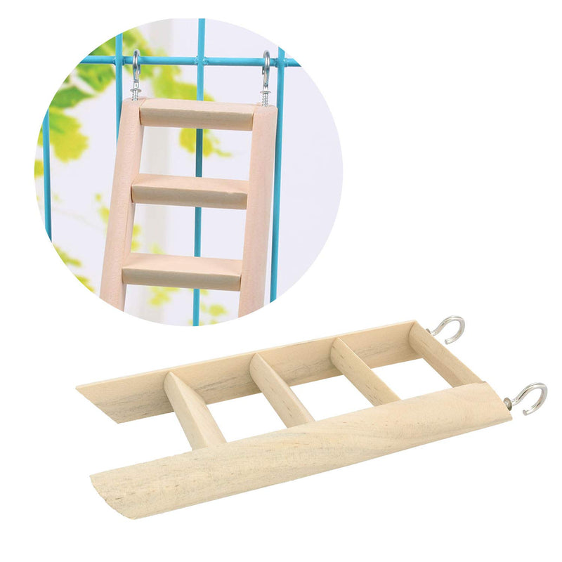 [Australia] - ZRM&E 165mm Length 115mm Height Wooden Ladder Hamster Ladder Wood Cage Hanging Ladder for Mouse, Chinchilla, Rat, Gerbil and Dwarf Hamster 