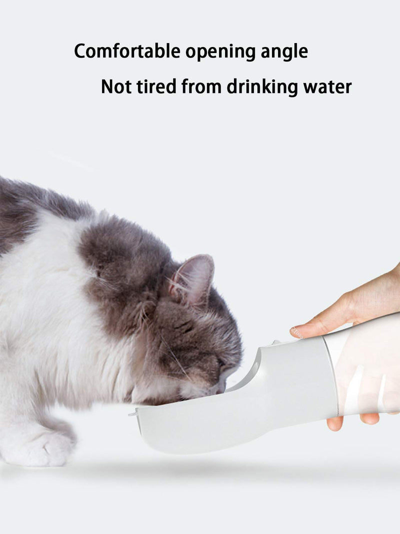 LONTG Dog Water Bottle Cat Drinking Water Bottle Portable Pet Water Dispenser with Drinking Feeder Pet Drinking Cup Dog Cat Travel Water & Food Bottle Bowl For Pet Outdoor Walking Hiking Travelling Printed Pink - PawsPlanet Australia