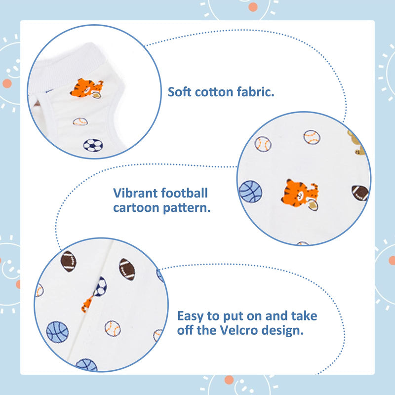 HACRAHO Cat Recovery Suit, 1 Pack Cat Surgical Recovery Suit with Football Pattern Soft Cotton After Surgery Wear for Cats Dogs Pets, Chest Girth 13.39" - PawsPlanet Australia