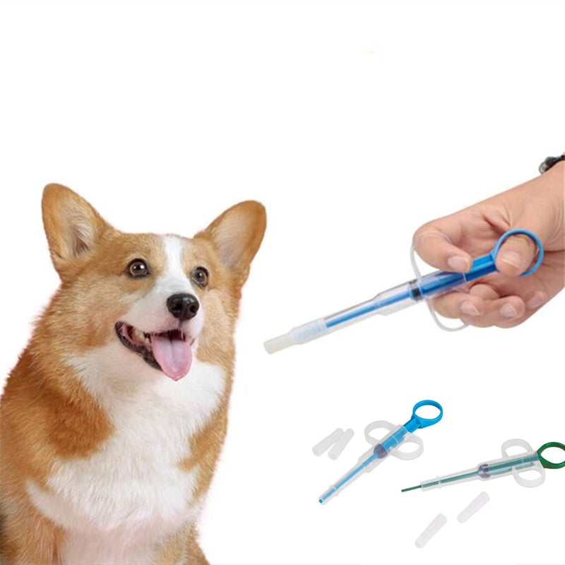 通用 2 Pieces Pet Pill Syringe Plastic Soft Tip Syringe Dog Piller Pill Gun Tablet Feeder Pill Putter Syringe Use for Cats Dogs Pill - PawsPlanet Australia