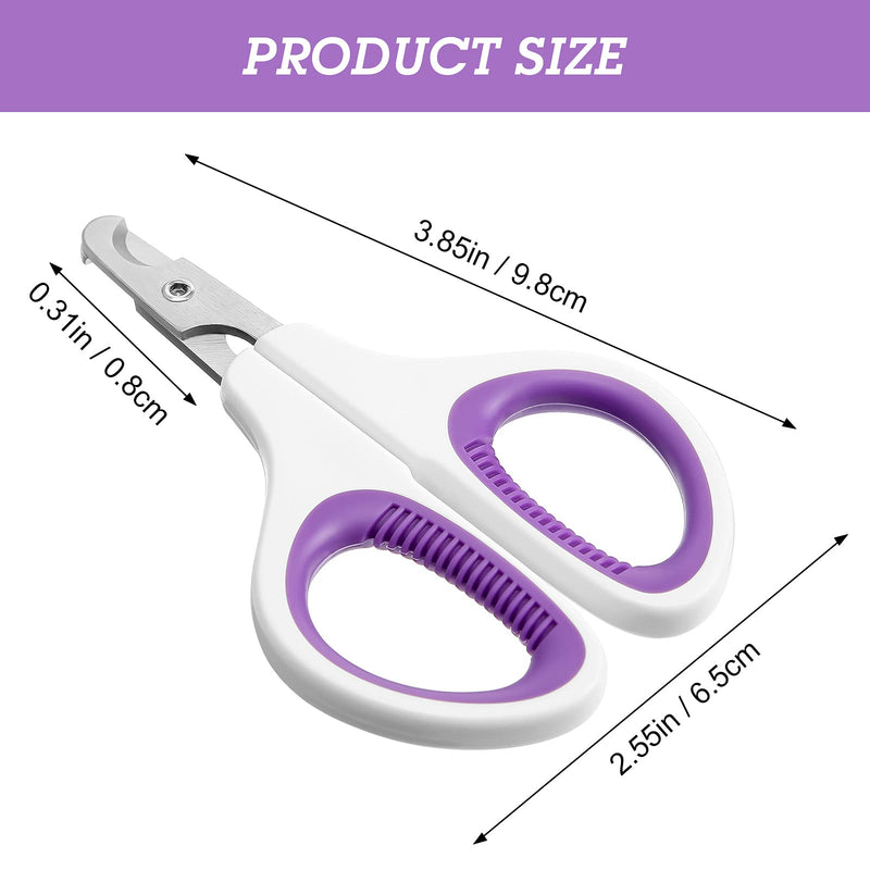 Cat Nail Trimmer Clipper Scissors for Cats Kittens Puppies Dogs Rabbits Small Animals 4 Pieces Safety Kitten Toenail Clipper Pet Claw Trimmer Stainless Steel Cat Home Grooming Tool Kit Supplies - PawsPlanet Australia