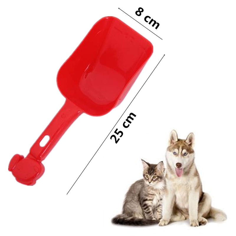 N\A 4 Pcs Plastic Handle Pet Dog Cat Food Feeder Shovel Scoop Cat Litter Scoops - PawsPlanet Australia