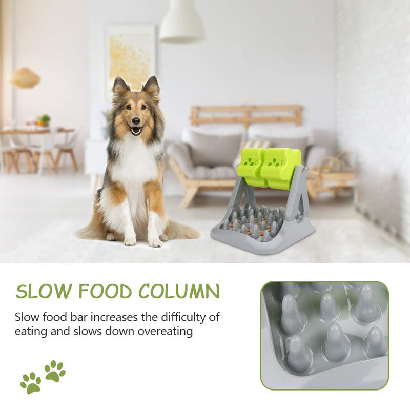 CestMall Dog Cat Slow Feeder, Skid Protection Upgraded Slow Dispensing Feed Cat/Dog Interactive Dog Treat Puzzle Healthy Eating IQ Training Toy, Cat Food Dispenser Dog bowl for Small/Medium Dog/Cat - PawsPlanet Australia