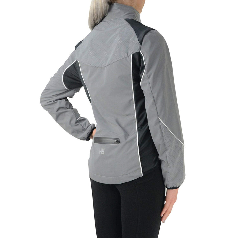 HyVIZ Womens Silva Mercury Reflective Coat Jacket - Reflective Silver - Easy Stretch Breathable - Innovative design - PawsPlanet Australia