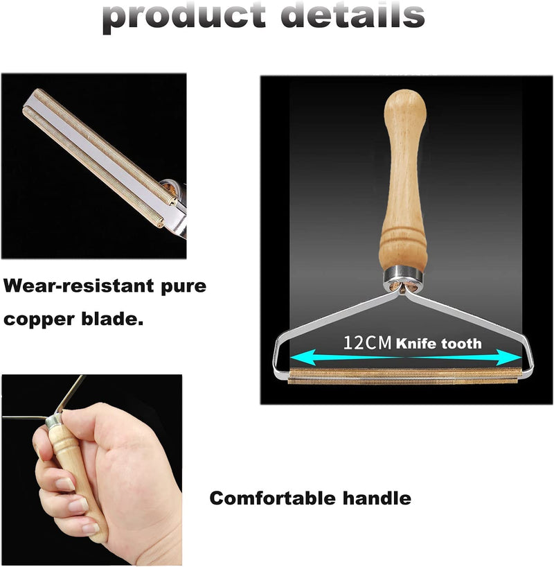 Lint Remover Carpet Scraper, Pet Hair Remover, Portable Lint Roller Clothes Fuzz Manual Brush, Lint Cleaner Pro for Restoring Blankets, Carpets, Furniture 1pcs - PawsPlanet Australia