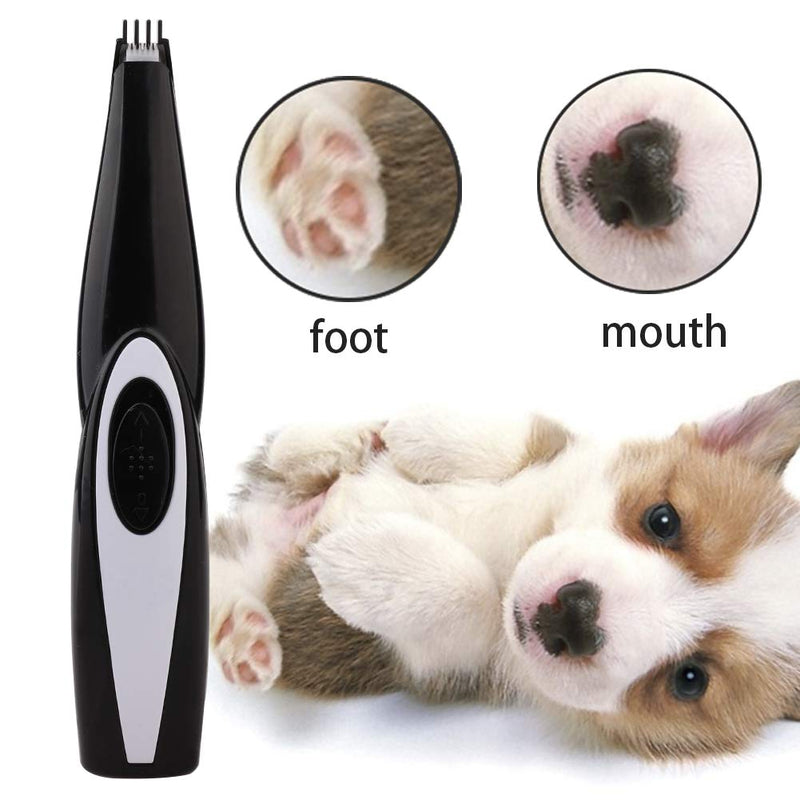 VKTY Pet Hair Shaving Machine, Quiet Cat Dog Electric Hair Clipper Trimmer, Mini Hair Shaving Clipper Device, USB Charging Exquisite Hair Trimmer for Dog Foot Ear Nose Local Trimming - PawsPlanet Australia