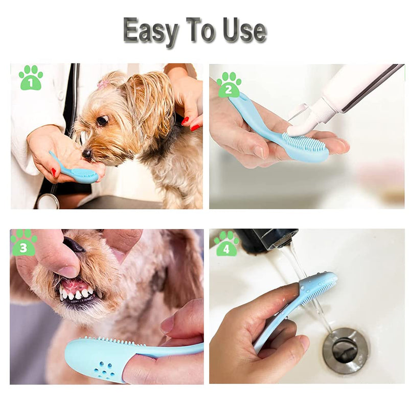 Dog toothbrush - dog toothbrush - dog toothbrush fingerling - dog toothbrush for small dogs - dog dental care tartar dog - for bad breath dog - teeth cleaning dog (6 pieces) rose - PawsPlanet Australia