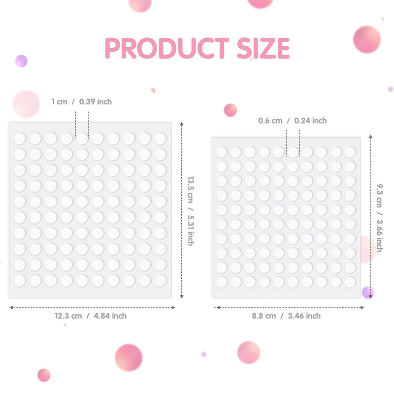 1200 Pieces Clear Sticky Stapling Double-Sided Glue Dots Removable Round Glue Dots No Trace Acrylic Sticky Stapling Transparent Putty for Posters, Pictures, DIY, 6mm and 10mm - PawsPlanet Australia