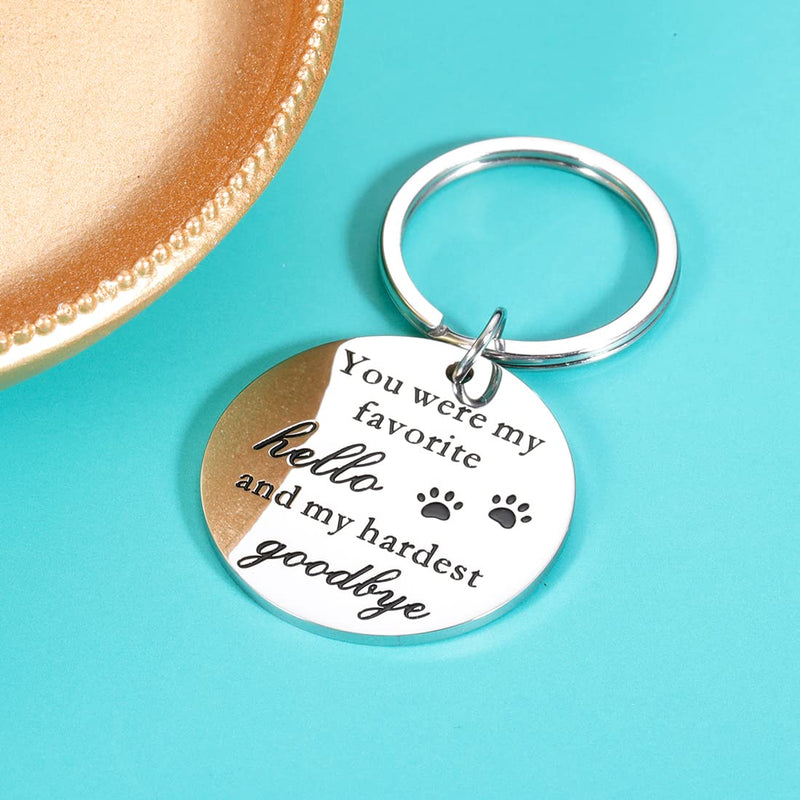Dog Cat Pet Memorial Gifts Keychain for Pet Lover Remembrance Jewelry Gifts for Loss of Pet Sympathy Condolences Gifts Dog Remembrance Gifts Men Women Pet Owner Puppy Parent Pet Keepsake Key Ring - PawsPlanet Australia