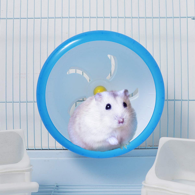 POPETPOP Small Pet Exercise Wheel - Multipurpose Hamster Running Wheel Wide Silent Spinner Seamless Run Disc for Hedgehog Mice Gerbil Rat Cage Toys - PawsPlanet Australia