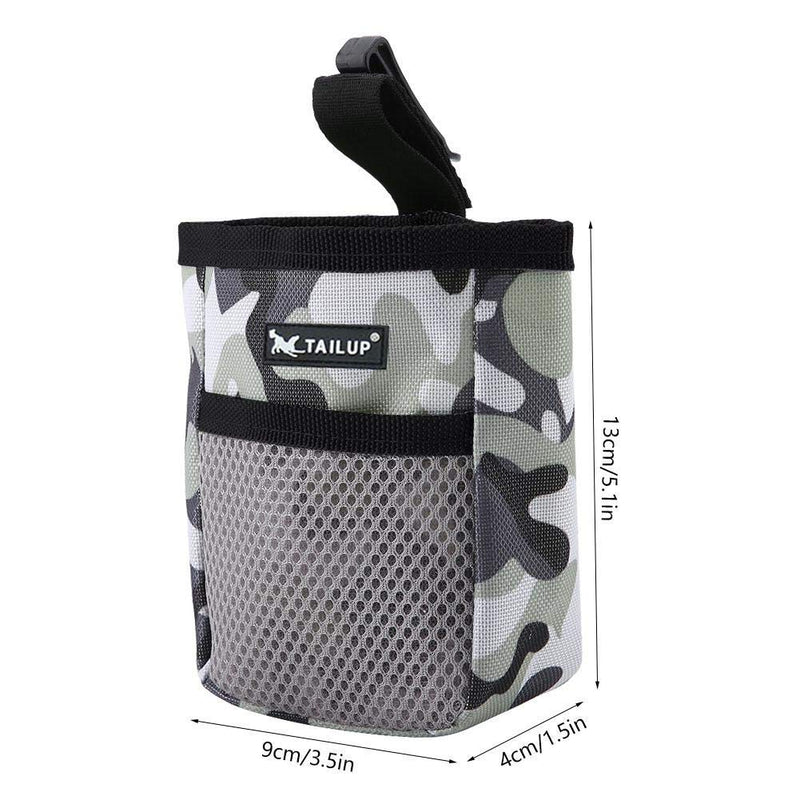 SOOJET Pet Treat Bag, Training Pouch Carries, Puppy Walking Pouch Dog Food Pocket Portable Training Toys and Keys Carries for Pet Trainers or Outdoor Use - Camouflage - PawsPlanet Australia