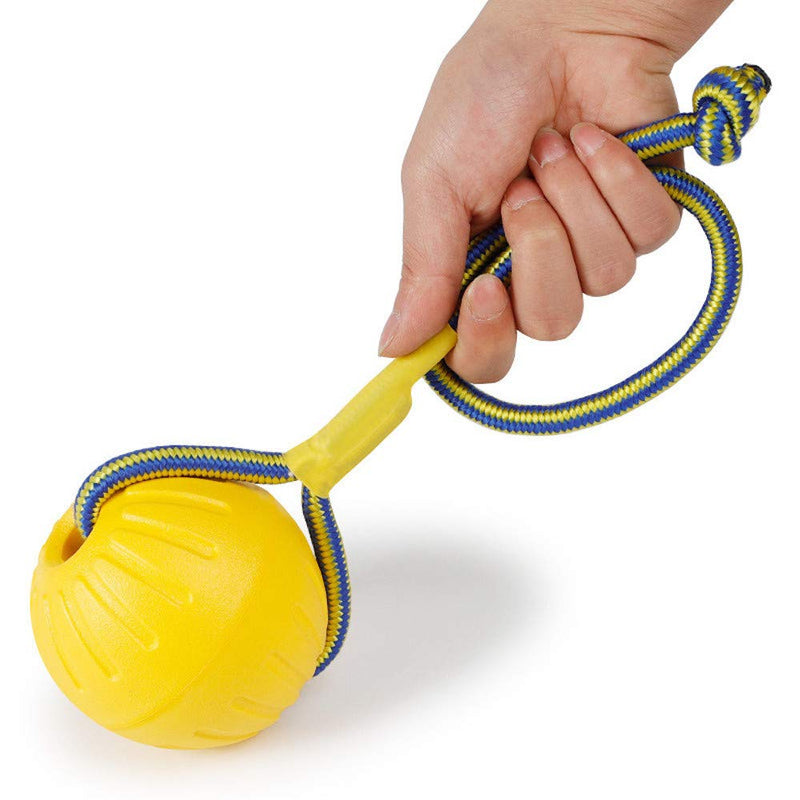 MoonZD Dog Toy,Rope-Ball Pet Toys,Durable Rubber Ball,Lightweight,Interactive Toys Outdoor,Indestructible Dog Chew Toy,Floats on Water–Great for Beach and Pool,Professional Dog Training Equipment - PawsPlanet Australia