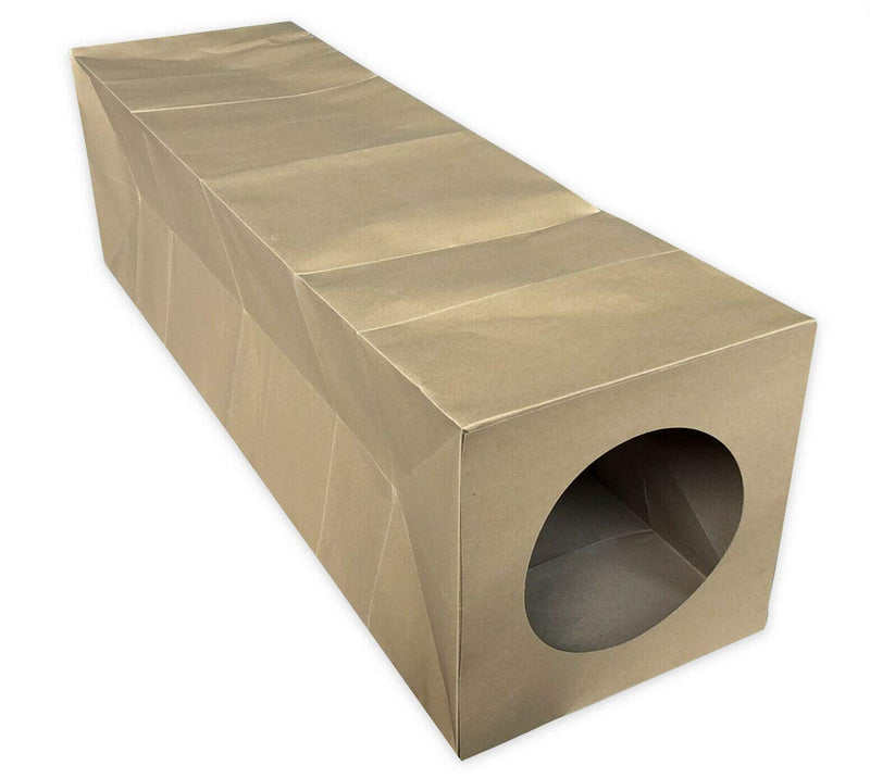 CATMAT Cat Tunnel Toy Large Heavy Duty Brown Paper Indoor Collapsible, Kittens, Small Dogs, Puppies Rabbits Tube Crinkle Sound 1m long 30cm diameter Fun! - PawsPlanet Australia